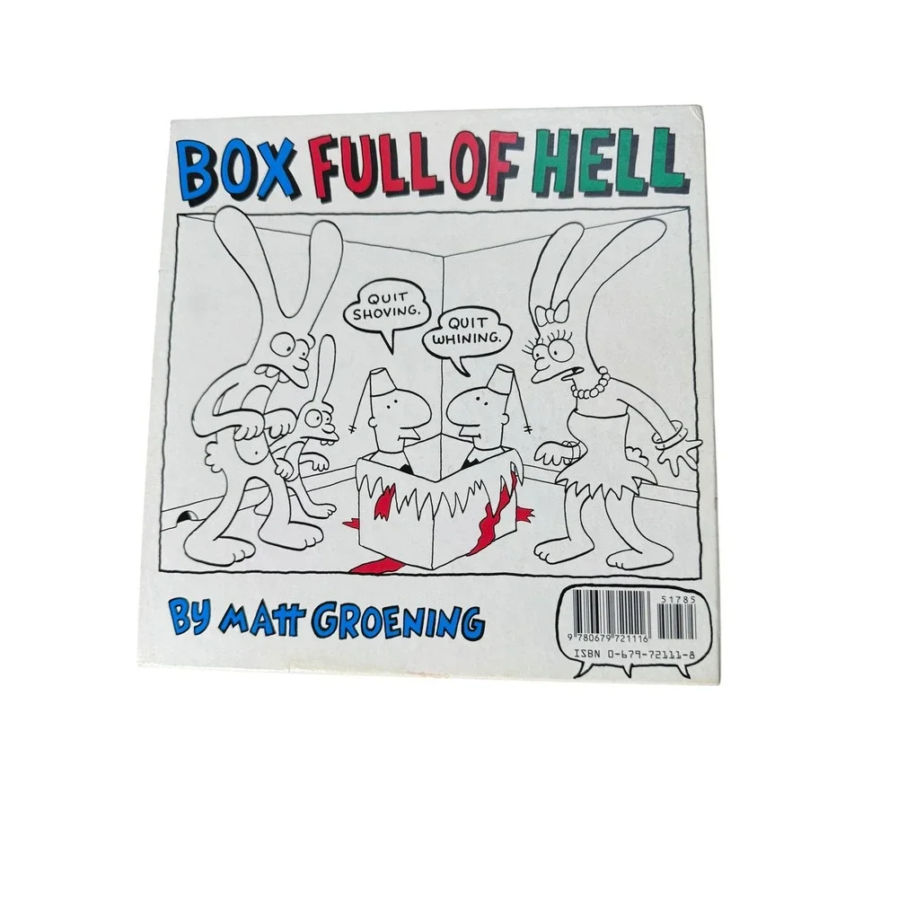 Matt Groening Box Full of Hell 1988 Slipcase Set of 3 Love School Work is Hell